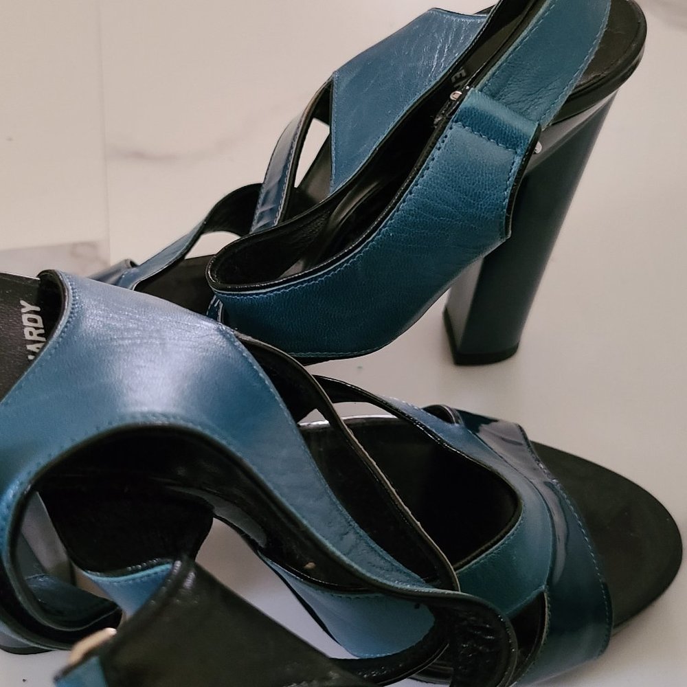 Pierre Hardy strappy leather and patent leather heels